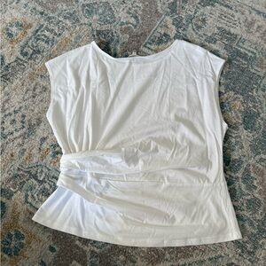 Banana Republic White Cap Sleeve Blouse